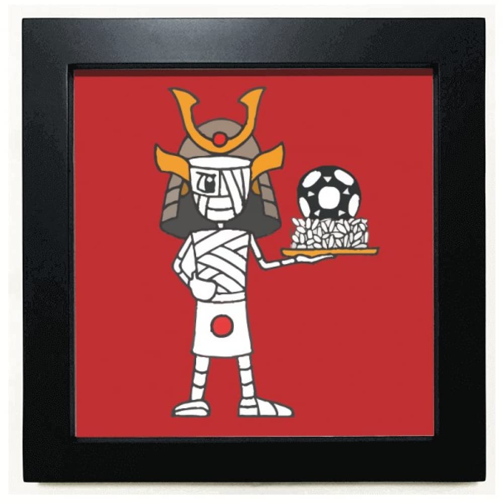 japanese shogun soccer Black Square Frame Picture Wall Tabletop