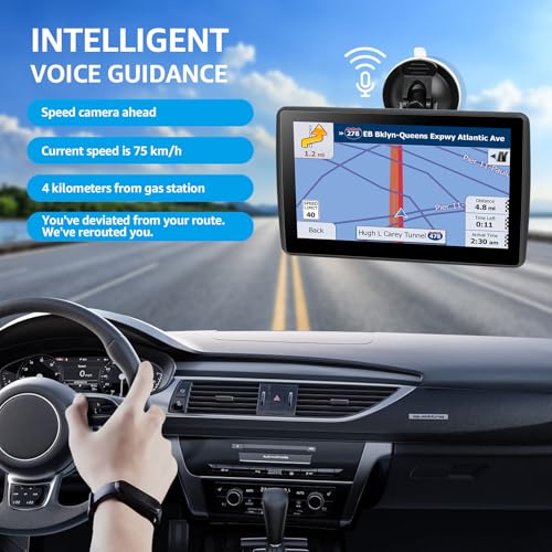 image for VOUJUCY 7 Inch GPS Navigator for Car Truck RV, 2025 Latest Map GPS for