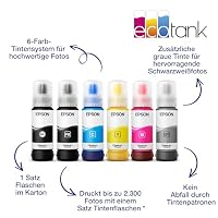 Epson EcoTank ET-8500 Tintentankdrucker | Fotodruck | 6-Farb-Tintensystem | WLAN | A4 | Drucken, Kopieren, Scannen | 10.9 cm Touchscreen | Duplexdruck | hinterer Papiereinzug – Ansicht 4