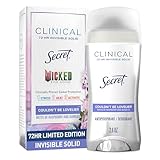 Secret Clinical Strength Antiperspirant Deodorant for Women, Couldn't Be Lovelier, 3X Sweat Protection, 72hr Sweat & Odor Protection, PH Balanced, Invisible Solid, Raspberry & Bubbles Scent, 2.6 oz