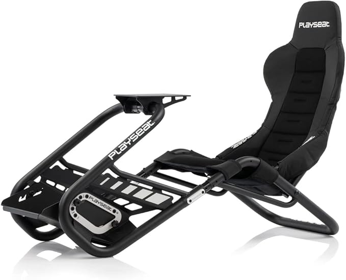Trophy Sim Racing Cockpit | High Performance Racing Simulator Cockpit | Supports Direct Drive | Compatible with All Steering Wheels & Pedals on The Market | Supports PC & Console | Black