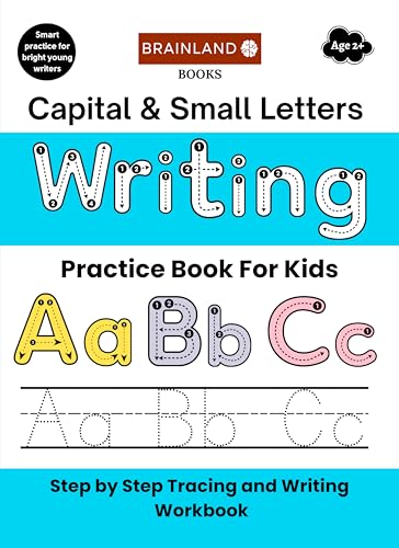 Image of Capital & Small Letters - Writing Practice Book for Kids - Step by Step Tracing and Writing Workbook for 3 to 5 Years Old | Pencil Control, Tracing ... Writing Activity Book for Bright Young Kids