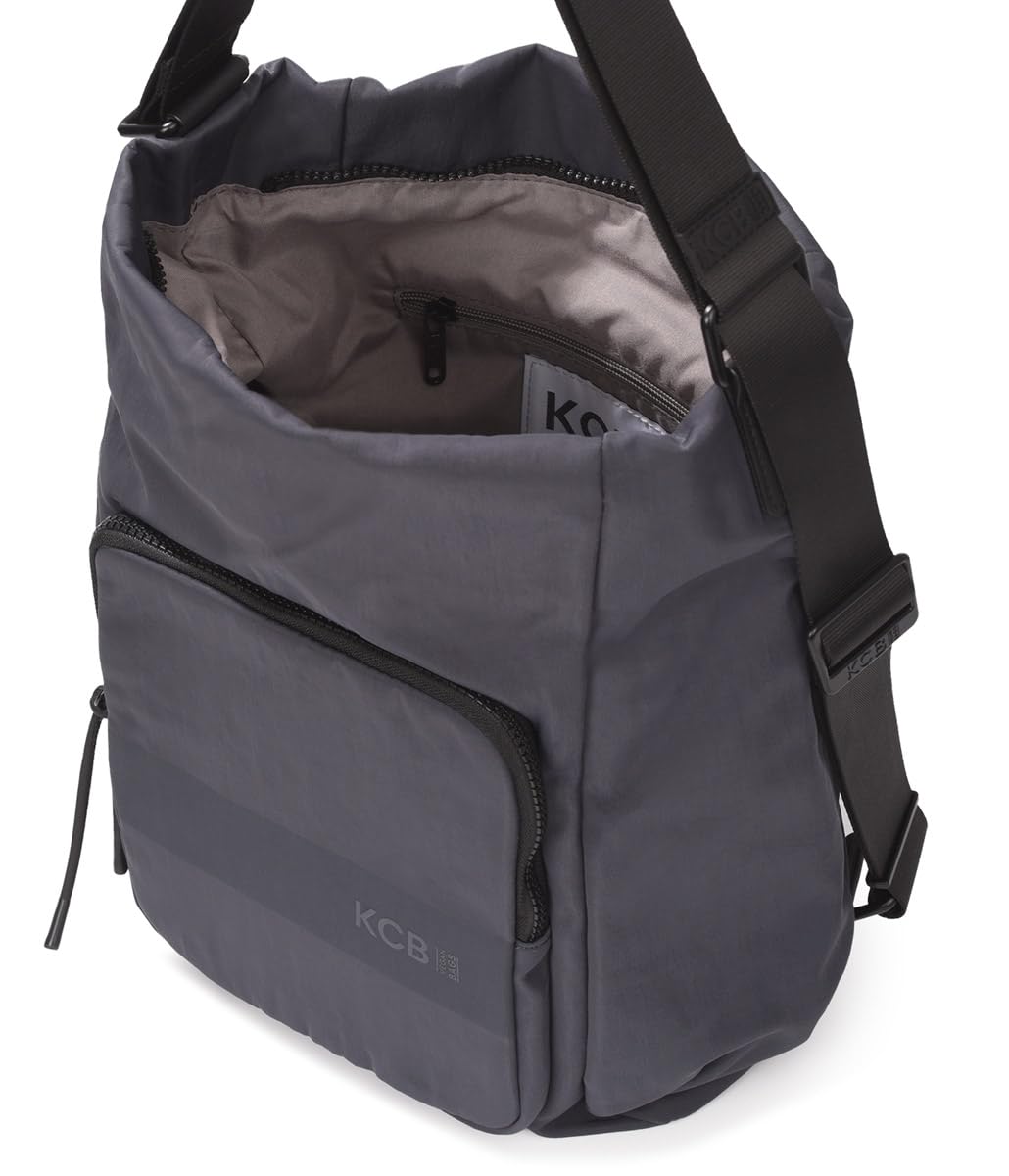 KCB Bolso-Mochila Tape | Versátil y Práctico | Múltiples Bolsillos con Cremallera | Material Resistente | Asas Ajustables | 100% Vegano