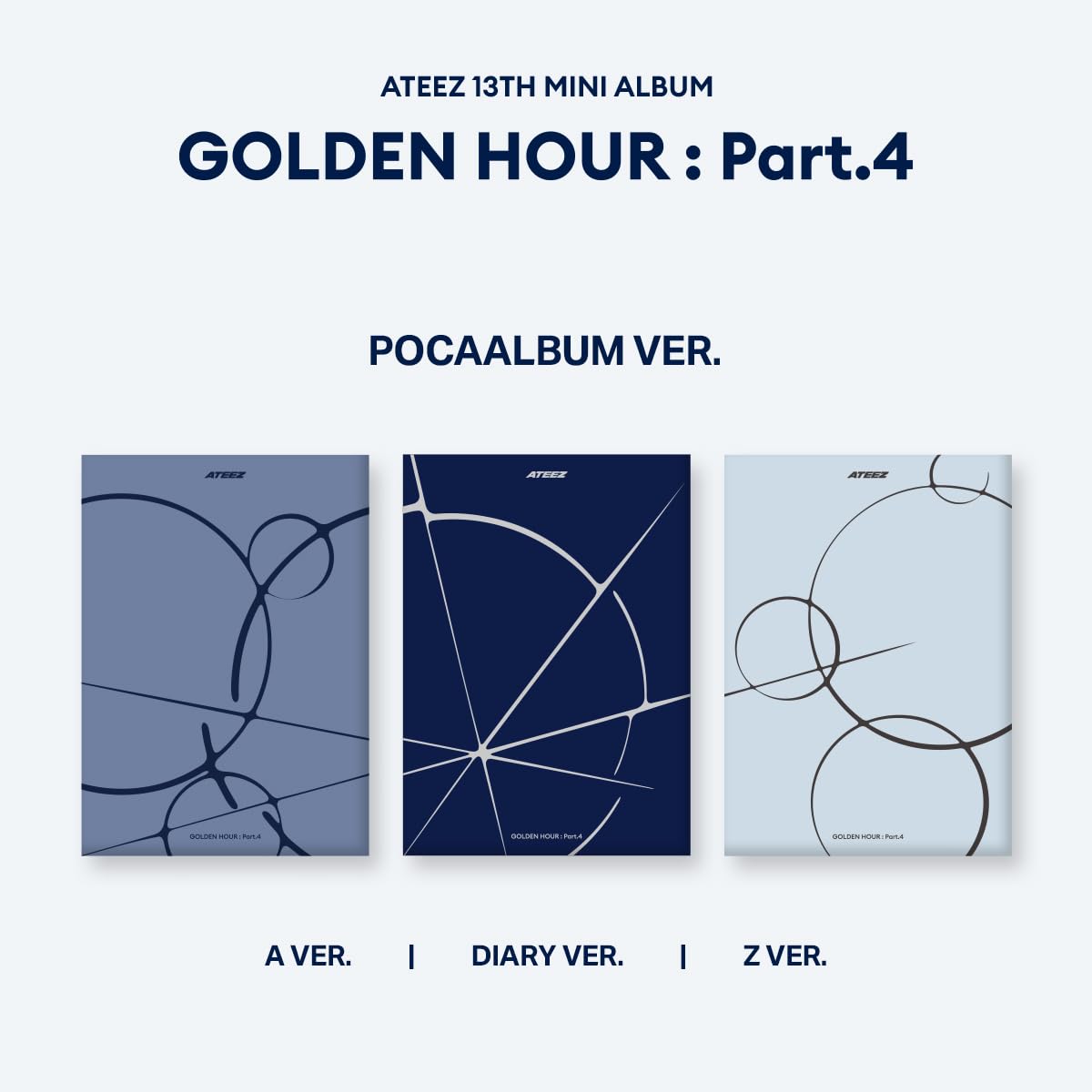 A-TEEZ - 13° mini album [GOLDEN HOUR Part.4] "Adrenaline" POCAALBUM (versione casuale)