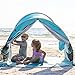 WolfWise UPF 50+ Easy Pop Up 3 Person Beach Tent Sport Umbrella Instant Sun Shelter Tent Sun Shade Canopy