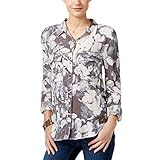 Calvin Klein Jeans Women's Muted Print Utility Shirt