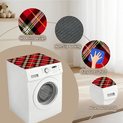 Image of Washer Dryer Top Cover Mat, Non-Slip Laundry Room Decor, Laundry Room Kitchen Appliance Decor Protector Size 23.6x19.7in