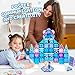 Diamond Magnetic Tiles Set 145PCS with Magnetic Doodle Kit, 3D Blocks Magnet Toys for Girls 3 4-7,8-12, Stem Toys Princess Castle Include 2 Stairs 2 Dolls Decals Stickers,3 4 5 6 7 8+ Girls Xmas Gift