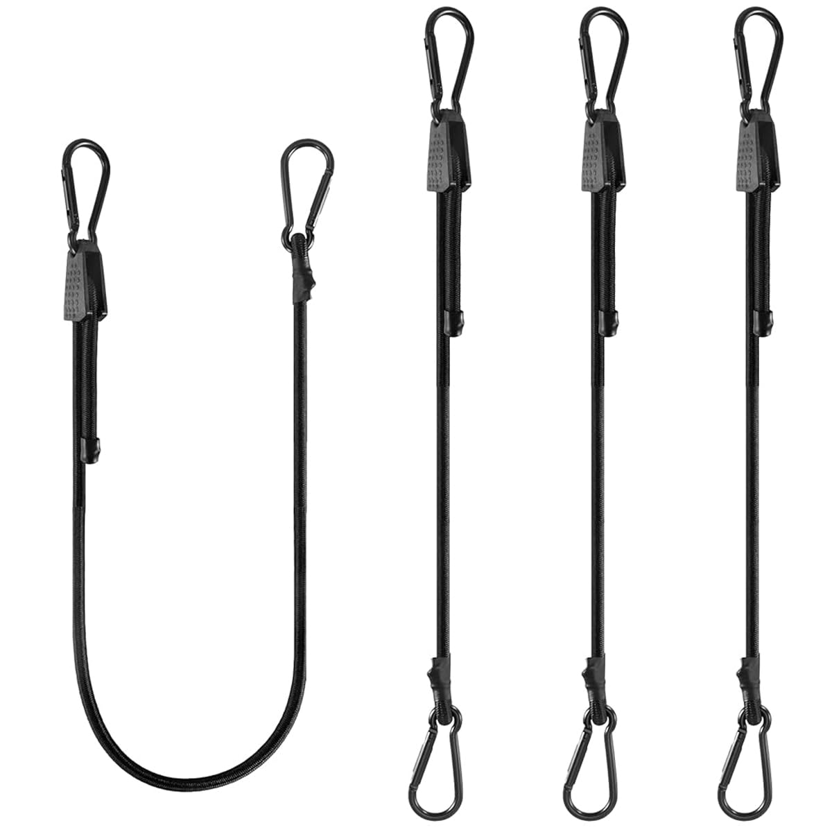 STHIRA® 4Pcs Bungee Cords for Motorcycle, 6.6ft Adjustable High-Elastic Bungee Cord with Dual End Carabiner Hooks, Heavy-Duty Bungee Straps for Securing Luggage, Camping Gear, and Outdoor Activities (B0D9BQ2WYV) Amazon Price History, Amazon Price Tracker