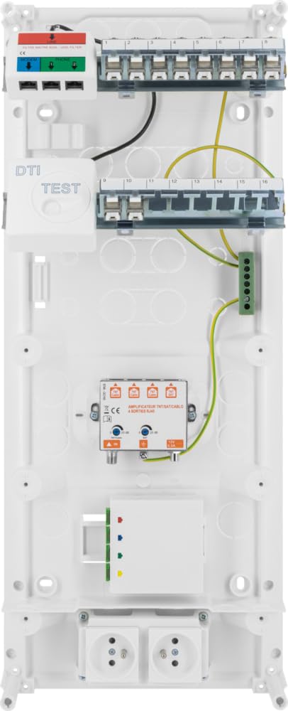 BATILEC - Tableau De Communication Grade 3TV – 8 Prises RJ45 Cat.6A STP
