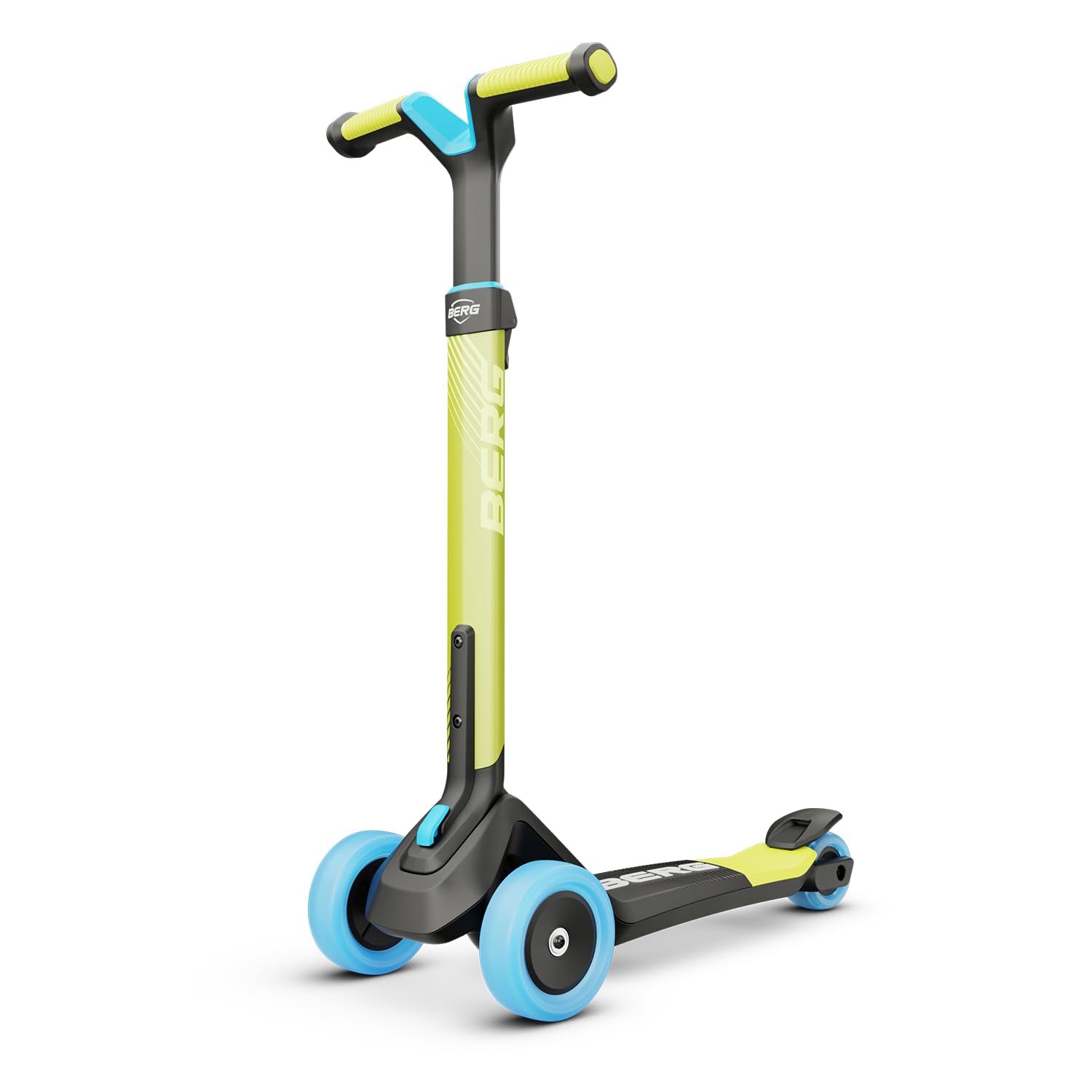 BERG Nexo Kinderroller Kinderscooter faltbar ab 2 Jahre | Höhenverstellbarer Tretroller Scooter | Dreirad Roller für Kinder Jungen & Mädchen, bis 12 Jahre