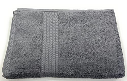 Bombay Dyeing Tulip Collection: Ultra-Soft Premium Cotton Bath Towel | 450 GSM | Large 75x150 cm (Grey)