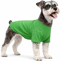 Vista 54 de Lovelonglong Ropa para mascotas, disfraces para perro, ropa de perro salchicha, camiseta en blanco para perros salchicha, Corgi 100% algodón, rosa