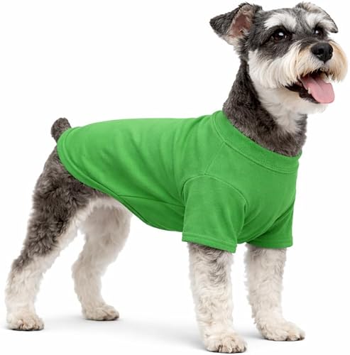 Miniatura 54 de Lovelonglong Ropa para mascotas, disfraces para perro, ropa de perro salchicha, camiseta en blanco para perros salchicha, Corgi 100% algodón, rosa