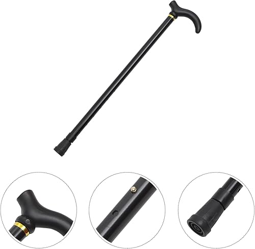 Miniatura 8 de Bastón retráctil de aleación de aluminio de 2 secciones palo antideslizante bastón de altura ajustable