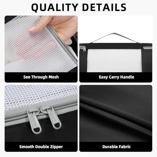 Image of BAGAIL 6 Set /8 Set /10 Set Packing Cubes Various Sizes Packing Organizer for Travel Accessories Luggage Carry On Suitcase