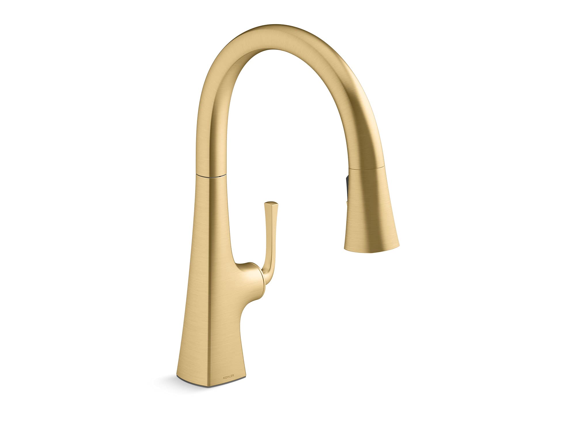 Kohler 22062-2MB Graze Kitchen Sink Faucet, Vibrant Brushed Moderne Brass