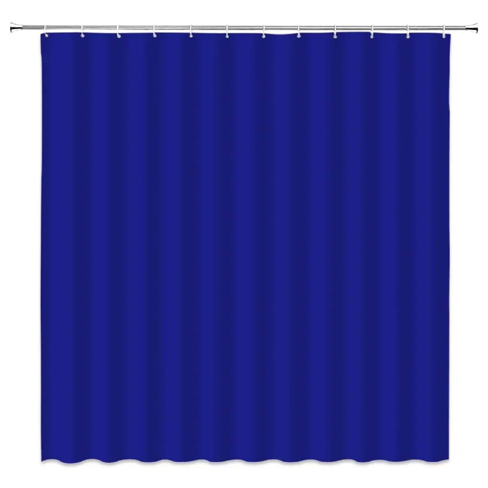18meng Art Blue Shower Curtain 120 x 120 cm Waterproof Mould Proof Resistant Polyester Fabric Bathroom Curtain with 12 Hooks Washable Weighted Shower Curtains for Bath Tub Shower Stall