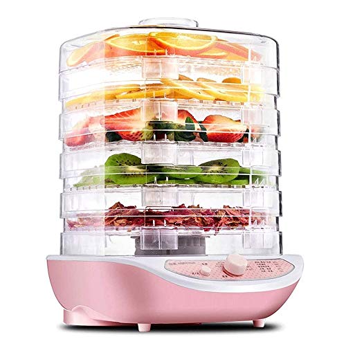 YWAWJ Lebensmittel Dehydrator Dörrautomat - mit 5 Abhebbarer Tabletts, Digital-Nahrungsmitteltrockner Obst for Jerky…