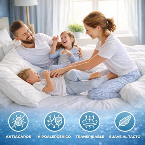 Cubrecolchón rizo Prana reversible protector de cama de algodón transpirable 5