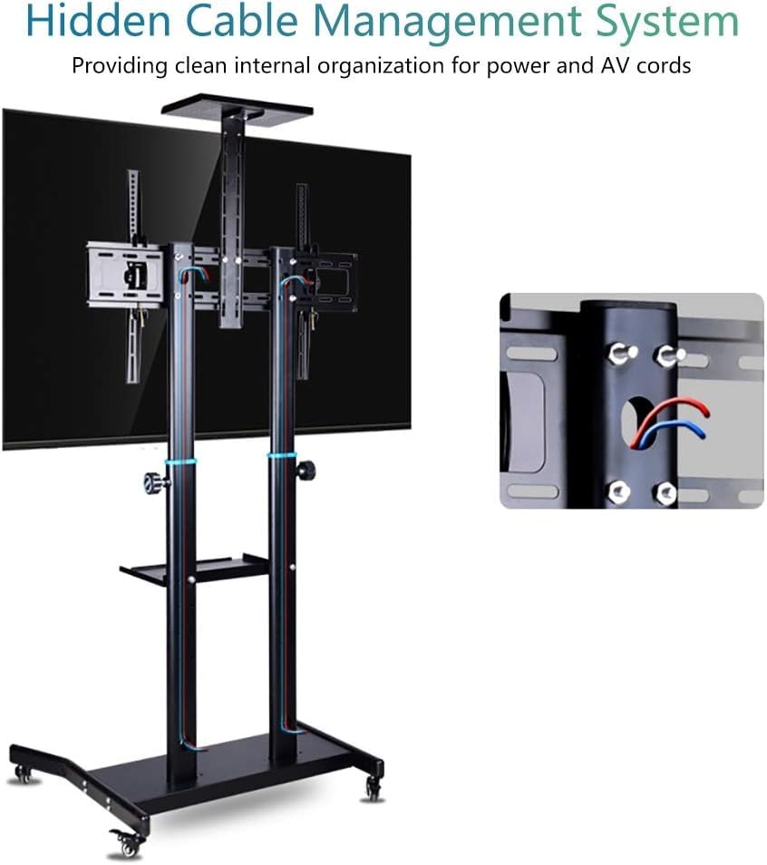 Soporte móvil para TV con ruedas y base ajustable miniatura 5