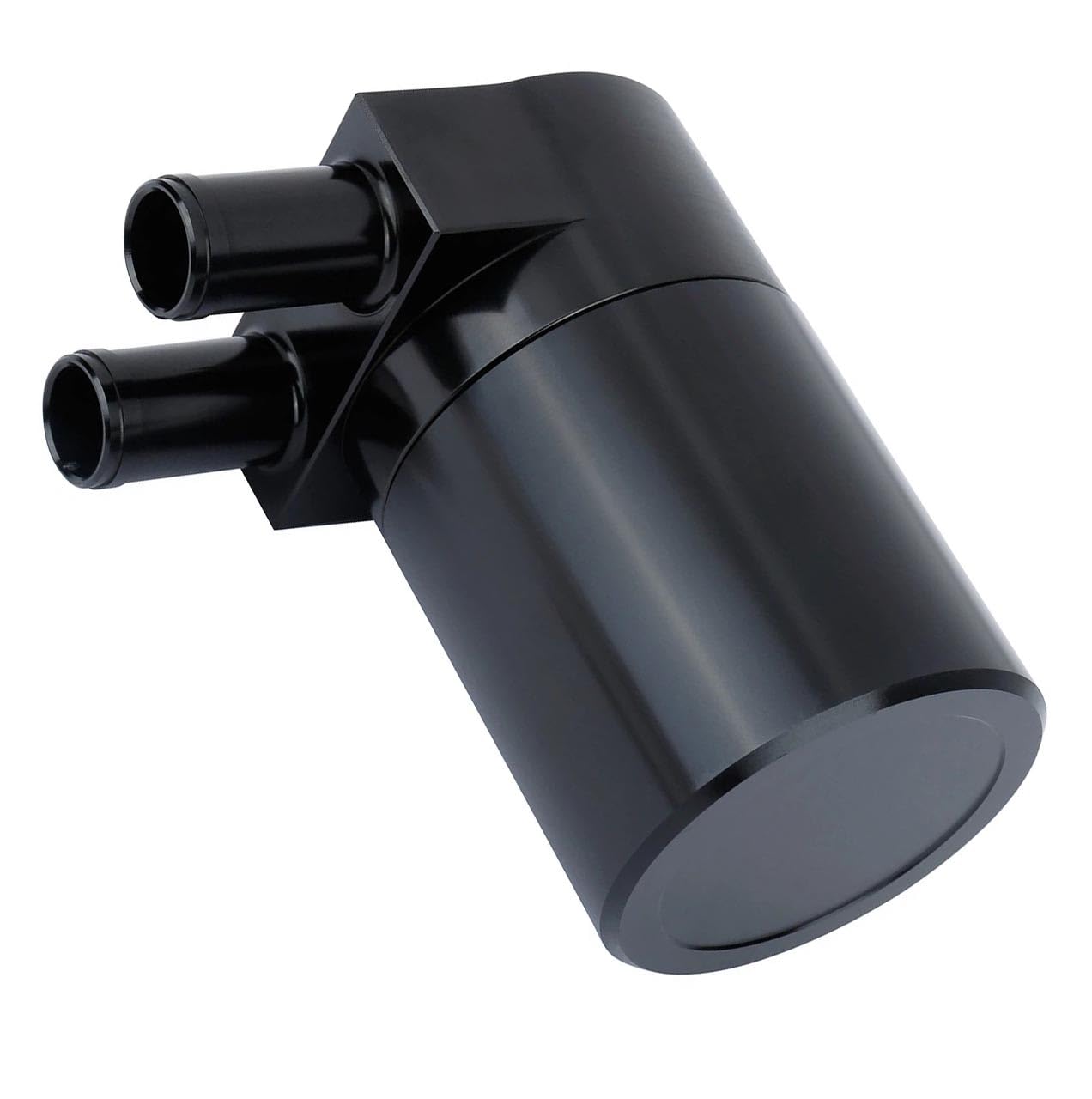 OSIAS Bottiglia di serbatoio in lega di alluminio scolpito, contenitore per la raccolta dell'olio con diaframma per N54 335i 535i, altamente compatibile con Mance Black 19 mm 0,75 pollici