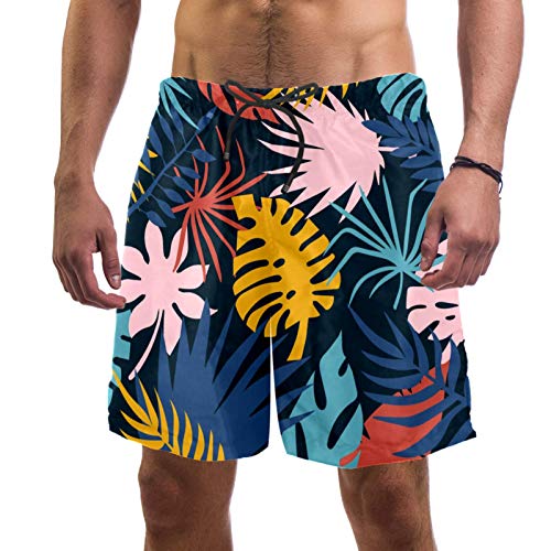 Short de bain pour homme de qualité supérieure doublure maille imprimé L