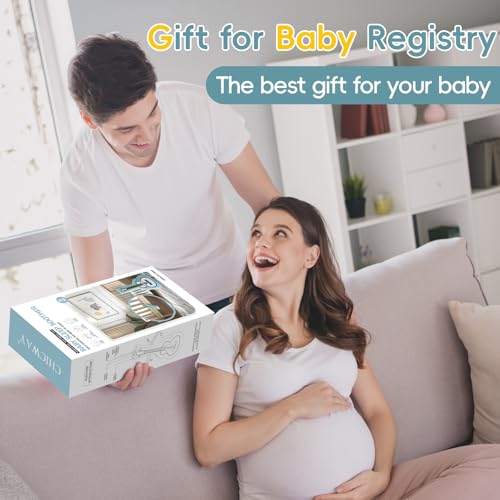 CHICWAY Baby Vibrating Soother, 3 Vibration Modes 5 Soothing Sounds for Colic Calm, Crib Vibrating Soother, Bassinet Vibrating Soother, Newborn Essential, Baby Shower & Registry Gift - Image 6