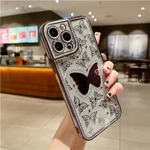 Coque carrée pour iPhone 12 11 paillettes protection chic au quotidien