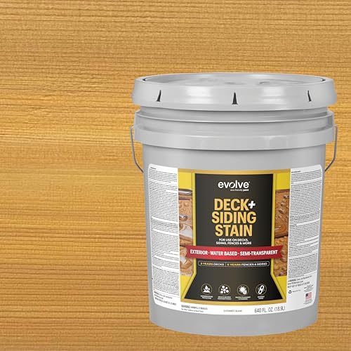 Evolve Semi-Transparent Deck & Siding Stain, (Honey...