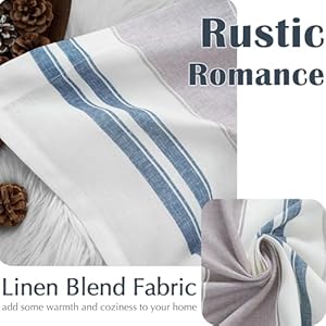 jinchan Striped Valance Linen Valance Curtain18 Inch Window Treatment for Living Room Small Window Valance Farmhouse Double Layer Valance Blackout Blue and Grey Pinstripe Valance Rod Pocket 1 Panel jinchan Striped Valance Linen Valance Curtain18 Inch Window Treatment for Living Room Small Window Valance Farmhouse Double Layer Valance Blackout Blue and Grey Pinstripe Valance Rod Pocket 1 Panel