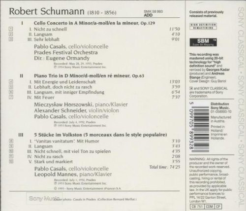 Casals Edition: Schumann
