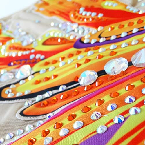 LIUHUO Rhythmic Gymnastics Leotards Yellow Girls Children Unitard Maxi Belly Performance Wear
