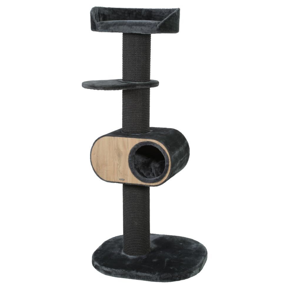 Zolux AAC Wonderful Cat 3 Gris grand arbre à chat art déco premium en bois