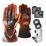 BORLENI Guantes Calefactables Moto 3000mAh Recarga...: Calor Inteligente y Ajustable - Disfruta de la temperatura ideal con 3 niveles de calor y 1 modo inteligente que adapta automáticamente la intensidad según el entorno. Mantén tus manos cálidas sin sobrecalentamiento, incluso en los días más fríos. Ba...