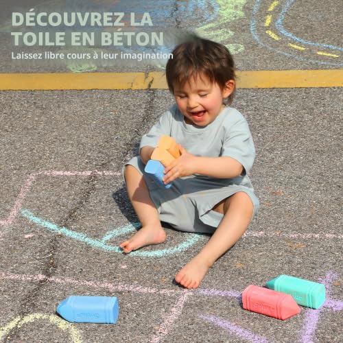 Lot de 6 craies de trottoir