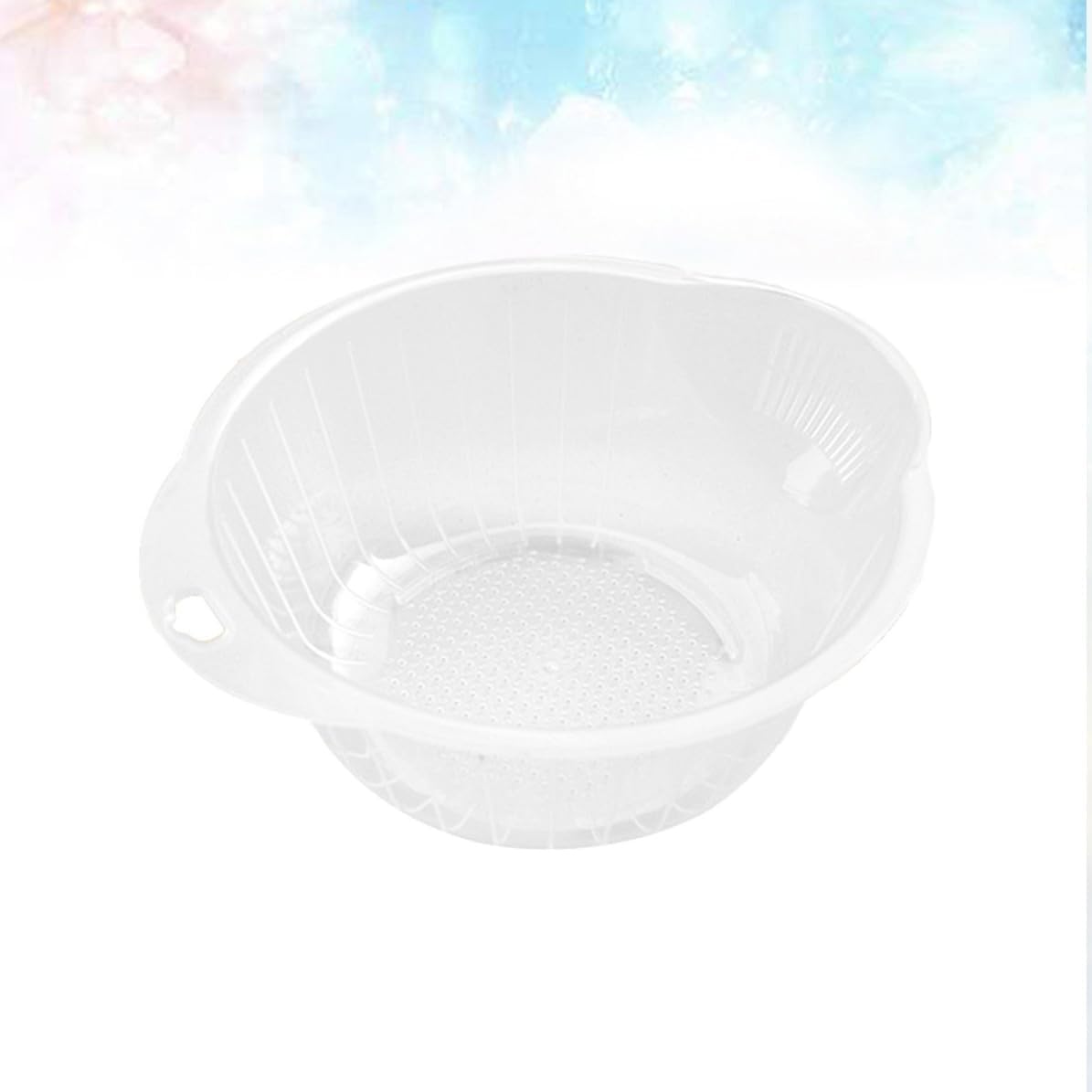 PP Rice Washing Basket for Fruit and Rice, Hollow Design