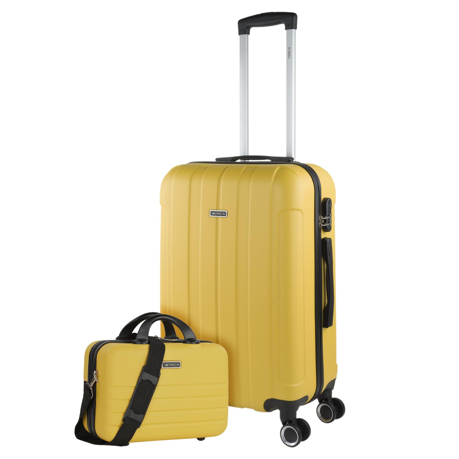 ITACA - Maleta Mediana con 4 Ruedas Giratorias para Viajes Largos Tipo Trolley Ideal como Maletas de Viaje Grandes 23 Kilos y Maleta Viaje Mediana Resistentes, Amarillo — view 121