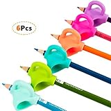 Youly Pencil Grips Innovative Ergonomic Pen Writing Aid Grip Trainer Posture Correction Finger Grip for Kids Preschoolers Special Needs 6 pack