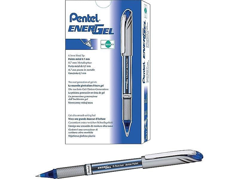 Bolígrafo Pentel BL27C EnerGel 0.7 mm Azul 12 unidades miniatura 3