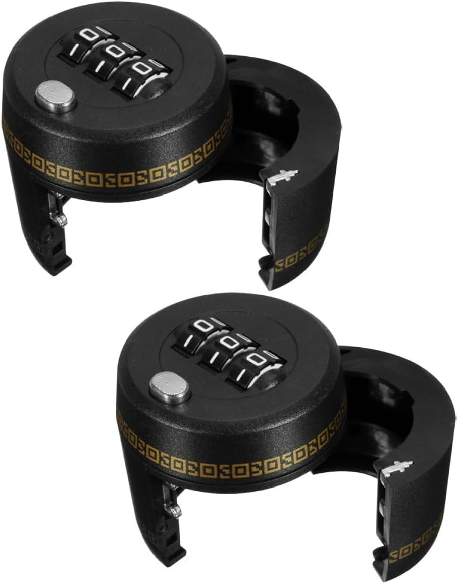 Artibetter 2pcs Black Combination Password Lock Wine Bottle Stopper Security Cap for Wine Whiskey Liquor Bottles for Bar and Home Use