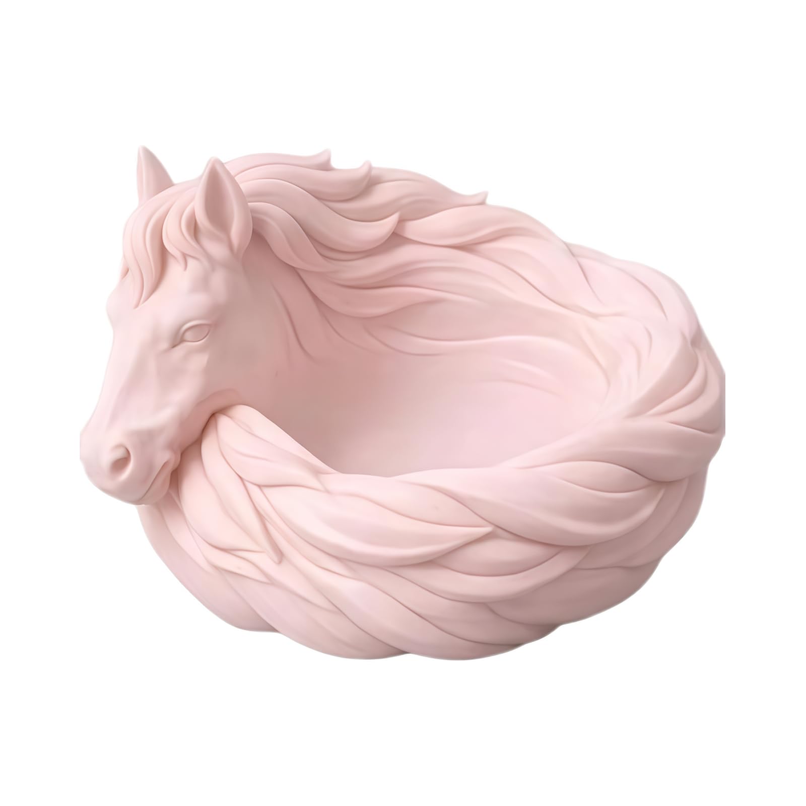 Shntig Practical Horse/Dragon Sculpted Storage Plate for Keys Coin and Small Accessories Decorative Tray for Desk or Dresser Decorative Planner Bowl