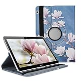 kwmobile 360° Case Compatible with Huawei MediaPad T3 10 - Case PU Leather Tablet Cover with Stand...