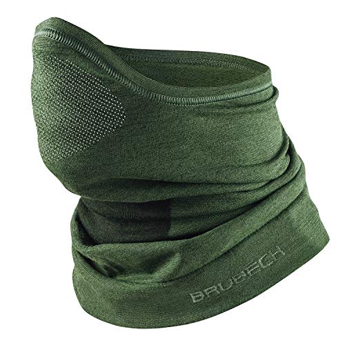 Brubeck M-Pro Demi cagoule en laine mérinos | Homme | Femme | Régulation de la température | 42% laine mérinos | Balaclava | Vêtement fonctionnel | Respirant | KM10780, Taille : L - XL