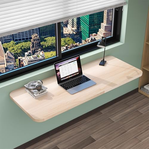 Wandmontierter Klapptisch – Platzsparender faltbarer Wäschetisch & Werkbank für kleine Bereiche – ideal für Büroküche und Computergebrauch (52 x 25 cm)