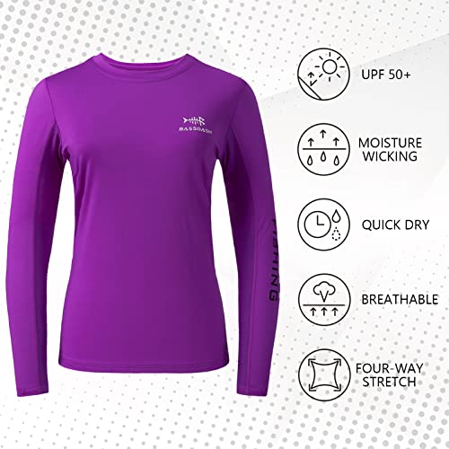 BASSDASH Women’s UPF 50+ UV Sun Protection Long Sleeve Shirts Quick Dry T-Shirt for Fishing Hiking Kayaking - Image 4