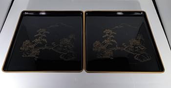 【茶道具】輪島塗　懐石膳　五客（共箱） 茶道具】輪島塗 懐石膳 五客（共箱）
