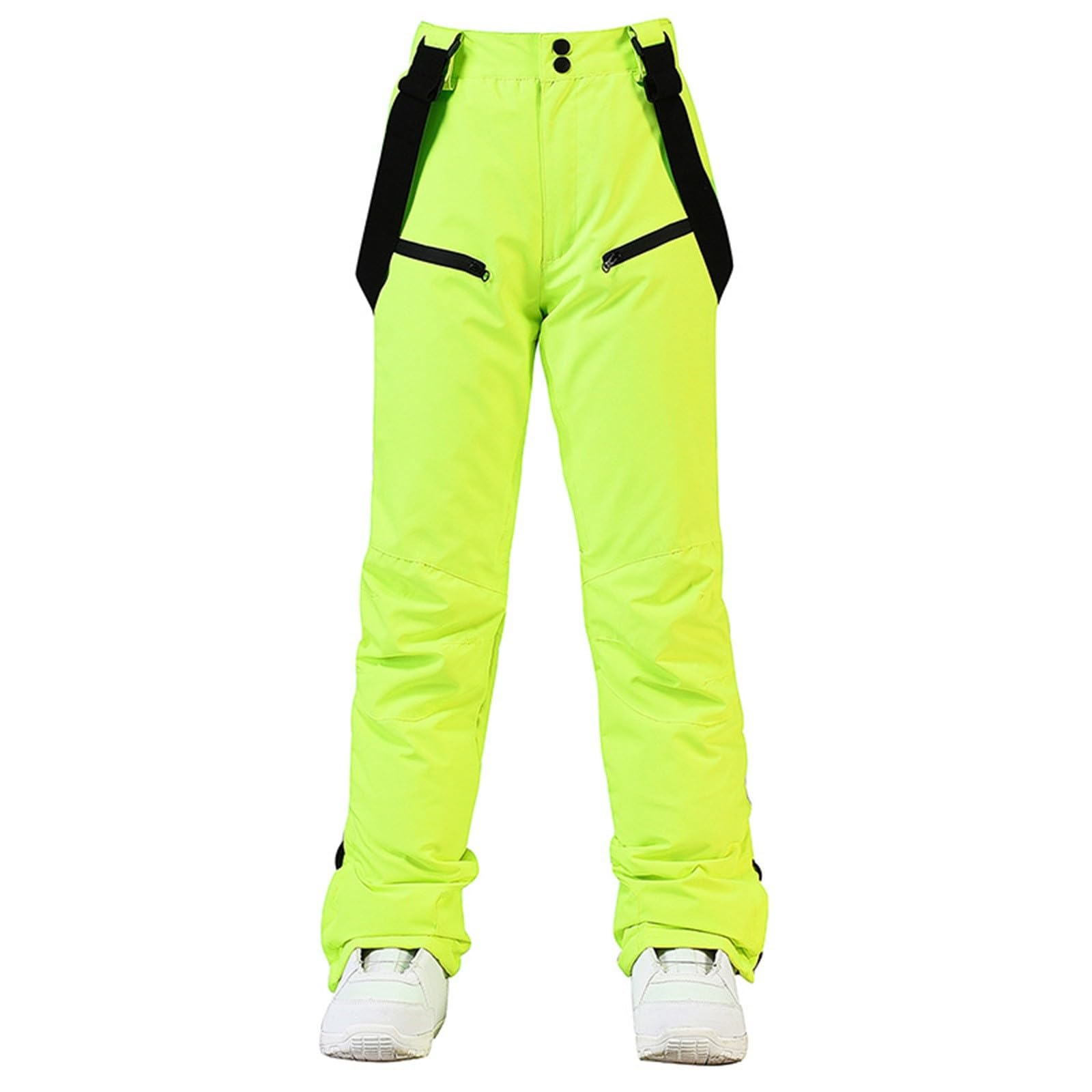 Générique Legging De Grossesse isolée pour Femme, Pantalon à Bretelles Couleur Unie Abdominale (Green, M)