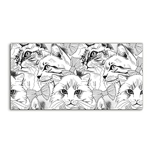 Tableau acrylique chats Coloray 100x50cm pour sublimer le mur de votre chambre