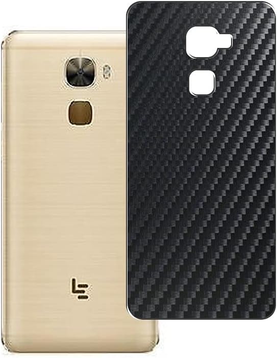 Vaxson 2 Unidades Protector de pantalla Posterior, compatible con LeTV LeEco Le Pro 3 X 720, Película Protectora Espalda Skin Cover - Fibra de Carbono Negro